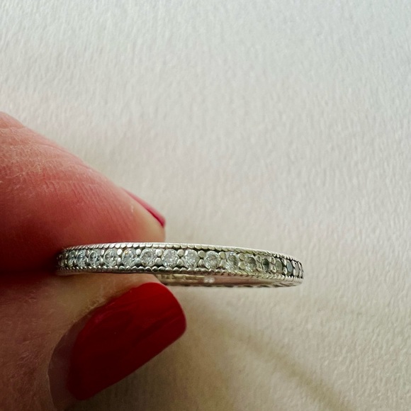 Pandora Sparkle & Hearts Ring, sterling silver. - Picture 7 of 7